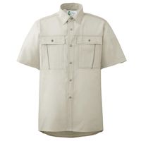 ミドリ安全 作業服 春夏 半袖 シャツ RCS600 上 アイボリー L 3120707305 1点（直送品）