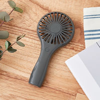 ライフオンプロダクツ 軽量スリムハンディファン ダークグレー LCAF015-DG 1台