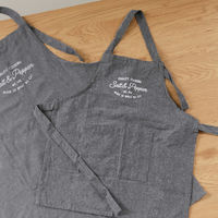 不二貿易 お手伝いエプロン Salt&Pepper チャコール 71953 1枚