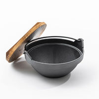 武田コーポレーション 一人用いろり鍋 15cm IRO23-15BK 1個