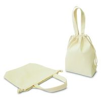 遠東商会 コットンエコ巾着 18-4043 1セット(1枚×5)（直送品）