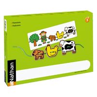 DLM 木製紐とおし見本カードつき 375128 1個（直送品）