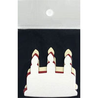 花岡 hanaoka ダイカットペーパーS ケーキ 4101851DCP ケーキS 1セット(1個×5)（直送品）