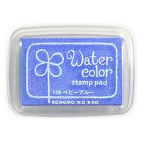こどものかお 紙用インクパッド S 4109693 ベビーブルー 4109693ベビーブルー136 1セット(1個×4)（直送品）