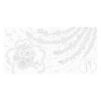 パイインターナショナル 美しい花と雅な和歌 ぬり絵ブック 1冊（直送品）