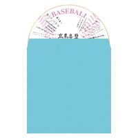 菅公工業 ボール円型色紙 ケ495 野球 封筒付 1セット(1枚×4)（直送品）