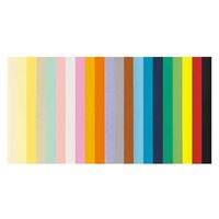 エスケント リブカラー 4ツ切10枚 NO605 スカイブルー リブ4ツ10マイ スカイブルー605 1包（直送品）