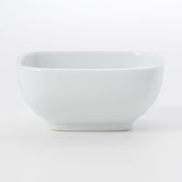 無印良品 白磁角鉢 小 約幅８×奥行８×高さ４ｃｍ 良品計画