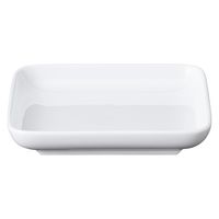 無印良品 白磁正角皿 小 約幅１２×奥行１２×高さ２ｃｍ 1セット（1個×2） 良品計画