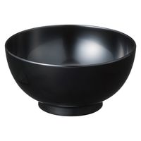 無印良品 河和田塗り丼 黒 約直径１３．５×高さ６．５ｃｍ 1セット（1個×5） 良品計画