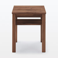 無印良品 木製サイドテーブルベンチ 板座 節あり ウォールナット材 良品計画