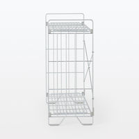 無印良品 中でも外でも使えるワイヤーラック ２段 約幅８４×奥行３０．５×高さ７０．６ｃｍ 良品計画