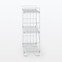 無印良品 中でも外でも使えるワイヤーラック ３段 約幅８４×奥行３０．５×高さ８９．１ｃｍ 良品計画