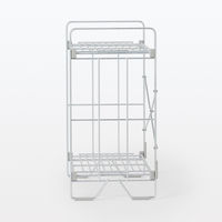 無印良品 中でも外でも使えるワイヤーラック ミニ 約幅４８．５×奥行２７．５×高さ５２．５ｃｍ 良品計画