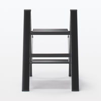 無印良品 アルミ 踏み台 ２段 ダークグレー 約幅４６×奥行５５×高さ６４ｃｍ 良品計画