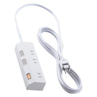 エレコム 電源タップ 延長コード 3m コンセント 3個口 個別スイッチ 白 T-IS01-2330WH 1個