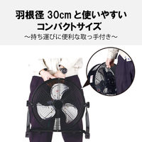 YAMAZEN 30cm 風洞扇 扇風機 最大風速150・180m/分(50・60Hz) WTF-30 1台