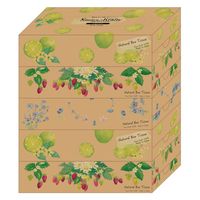 ティッシュペーパー エルモア Kazaru×Krafty ナチュラル 180組 1セット（1パック（5箱入）×12）カミ商事