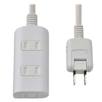 朝日電器 延長コード 電源タップ 2ピン 3個口/5m 雷ガード ほこり防止シャッター WBT-N3050SB(W) 1個