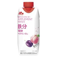 森永乳業 森永サプリメントウォーター鉄分 香るもも水 330ml 1セット（24本）