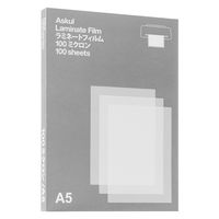 アスクル ラミネートフィルム A5 100μ ASLF-21 1箱(100枚入) オリジナル