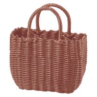 サンリツ PP客室用の洗える抗菌湯かご ブラウン 　1セット（3個）