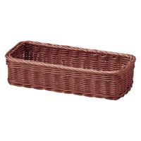 サンリツ KLEANE PLUS洗える抗菌素材の小物入れバスケットL ブラウン 1セット（3個）