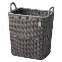 サンリツ KLEANE PLUS洗える抗菌素材の脱衣バスケット ダークグレー 　1セット（3個）