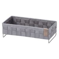 サンリツ KLEANE ZERO抗菌PPバンド素材の客室用アメニティートレイ グレー 　1セット（3個）