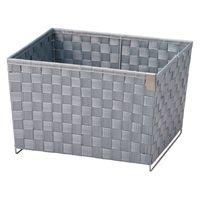 サンリツ KLEANE ZERO抗菌PPバンド素材の客室用脱衣かご、鞄置き グレー 　1セット（3個）