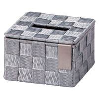 サンリツ KLEANE ZERO抗菌PPバンド素材の客室用ティッシュBOX S グレー 　1セット（3個）