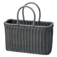 サンリツ KLEANE PLUS洗える抗菌素材の客室用湯かご S ダークグレー 　1セット（3個）