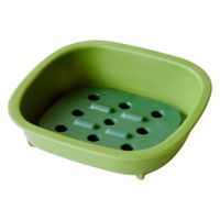 八幡化成 versa soap plate ヴァーサ ソーププレート グリーン 　1セット（3個）