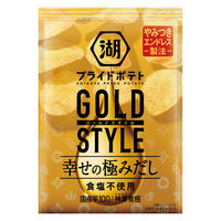 ポテトチップス おつまみ 湖池屋 プライドポテト GOLD STYLE 幸せの極みだし 食塩不使用　55g 12袋 湖池屋