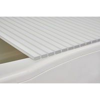 ミエ産業 Ag+シャッター式風呂ふた 幅70×長さ142.5×厚み1.2cm ホワイト M14 WH(日本製) 1枚（直送品）