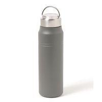 保温保冷 ハンドル付き真空ボトル(700ml) チャコール LAKOLE/ラコレ