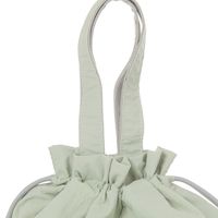 ランチ巾着トートバッグ グリーン LAKOLE/ラコレ