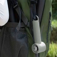 トレードワン ウィンジー USB充電式ミニターボファン カラビナ付 グレー 30803 1台