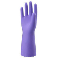 ショーワグローブ 塩化ビニール製化学防護手袋XLバイオレット 133-XL 1セット(1パック×10)（直送品）