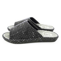 オクムラ 3Dリフレクソロジー チェック チャコール L AAAA1037CH 1セット(3足)（直送品）