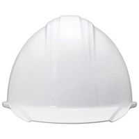 加賀産業 ヘルメット つば(雨溝)付 ホワイト KGBo-1B 1セット(2個)（直送品）