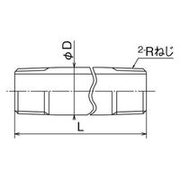 オンダ製作所 SFN3型 長ニップル SFN3-06150 1個（直送品）