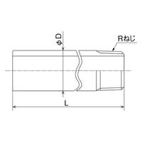 オンダ製作所 SFN6型 片長ニップル SFN6-06075 1個（直送品）