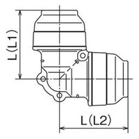 オンダ製作所 WPL3型 エルボソケット WPL3A-20-S 1個（直送品）