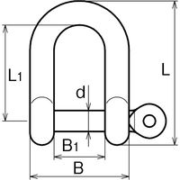 浅野金属工業 ピン抜け止め付シャックル/12 AK2034 1セット(10個)（直送品）