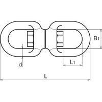 浅野金属工業 スイベル/22 AK2208 1個（直送品）