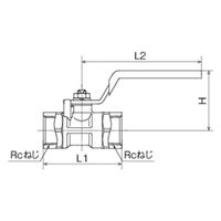 オンダ製作所 FS型 ボールバルブ FS-50 1個（直送品）