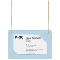 プラス オール紙製名札名刺サイズ CT-E5 Rブルー 1箱（直送品）