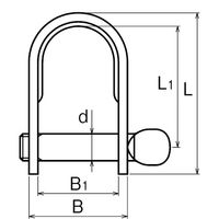 浅野金属工業 板シャックル/8 AK2023 1セット(10個)（直送品）