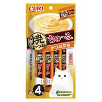 いなば CIAO チャオ 焼かつおちゅ～る 猫 かつお節味 国産（8g×4本）2袋 キャットフード 猫用 おやつ